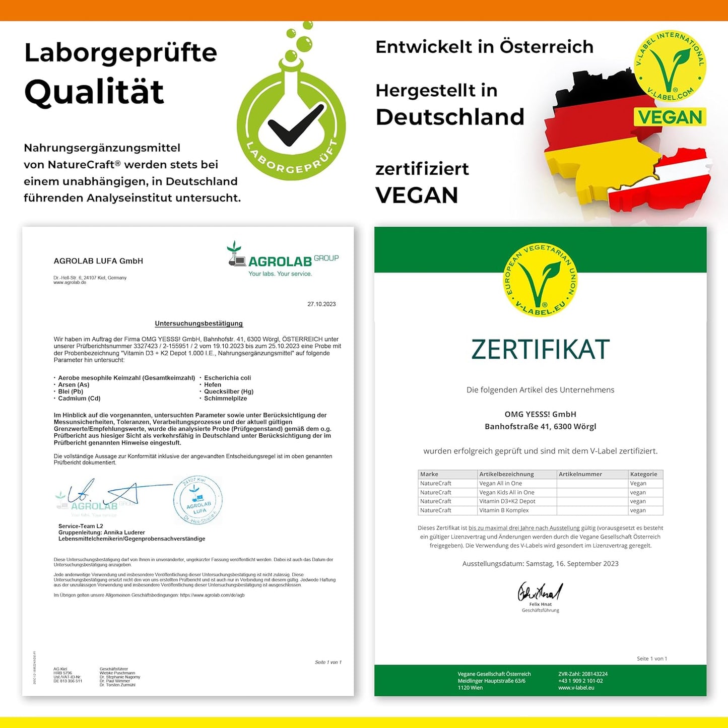 Vitamin D3 + K2 Depot mit 1000 I.E. pro Tagesdosis - Einnahme alle 7 bis 21 Tage, 1-3 Kapseln Vitamin D + K2 Vital MK7 All Trans, vegan, hochdosiert - 1 Dose (100 Kapseln) reicht für 2 Jahre